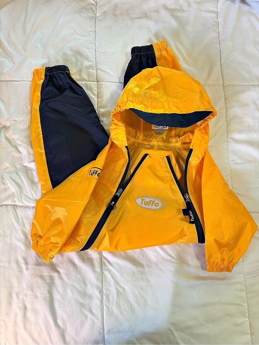 Tuffo Muddy Buddy Waterproof Rain Suit Yellow & Blue 2T